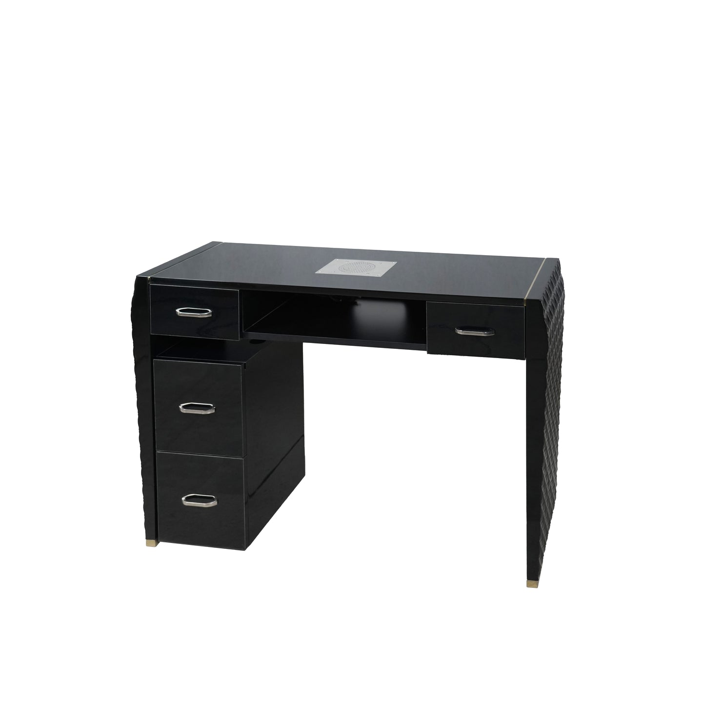 Elegance Edge Black Manicure Table