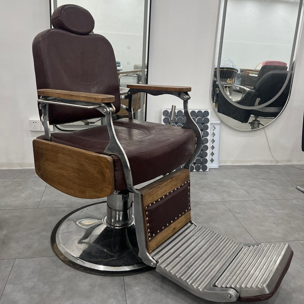 Classic Craft Brown Barber Chair