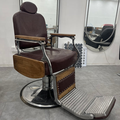 Classic Craft Brown Barber Chair